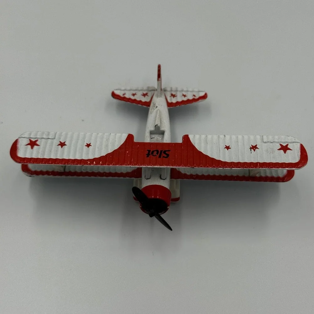 Vintage 1991 Red Baron Pizza Stearman‎ Squadron 1:72 Diecast Bi-Plane Set 4-Pack